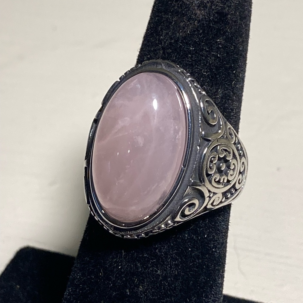 Bali Style Rose Quartz Sz. 6 Ring